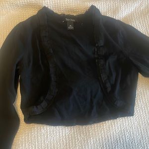 Black short cardigan